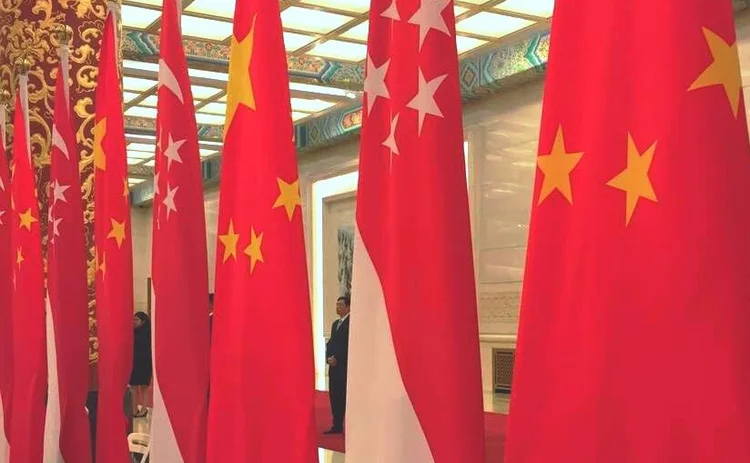 china-singapore-flags
