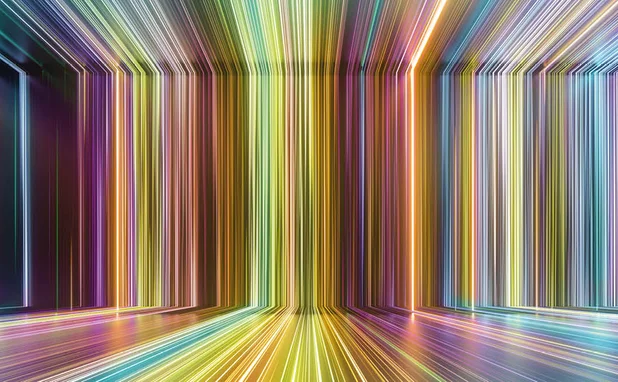 An image of multicoloured straight lines