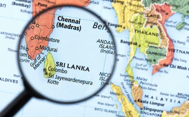 sri lanka map 