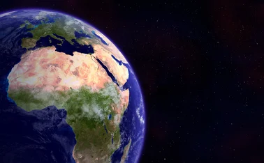 Image of Africa from space