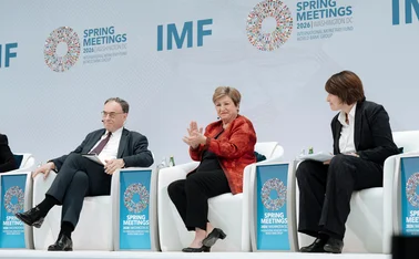 Bailey, Georgieva and Rey at the IMF Spring Meetings 2026
