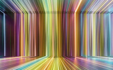 An image of multicoloured straight lines
