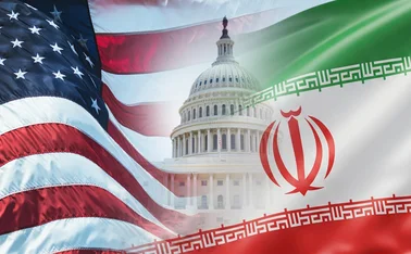US-Iran-flags