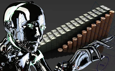 AI robot and money