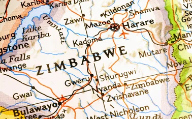 Map of Zimbabwe