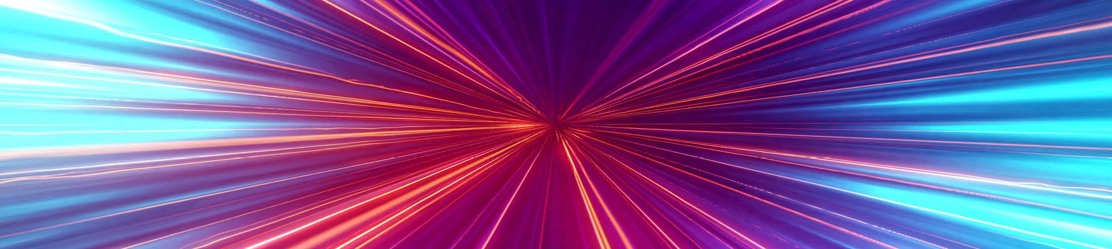 Red, blue and purple lines all converging on a point