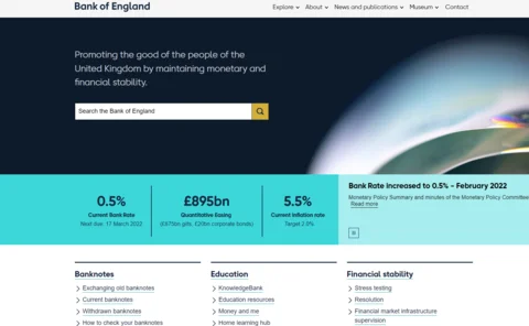 BoE website