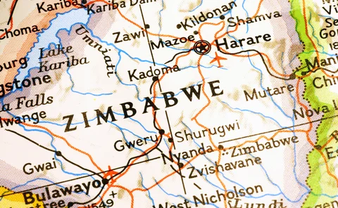 Map of Zimbabwe