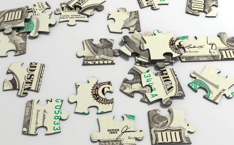 Dollar jigsaw puzzle