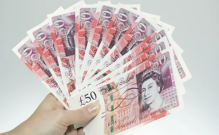 Fifty pound banknotes