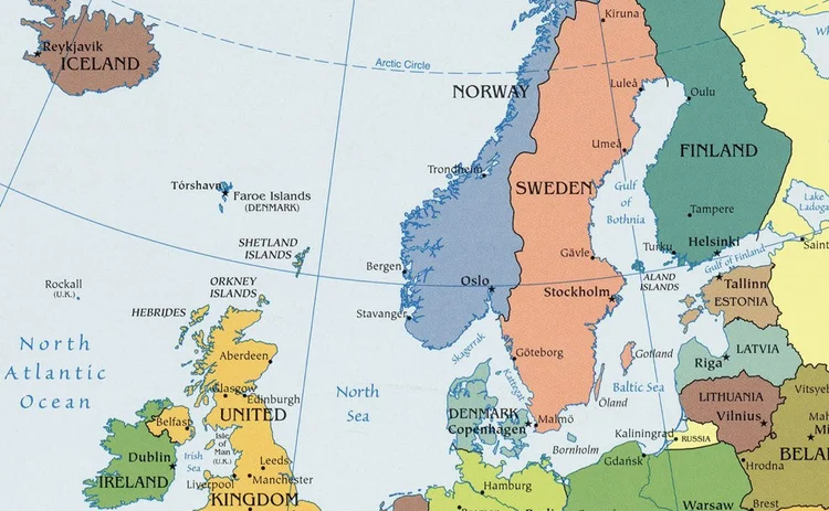 Nordic-Baltic map