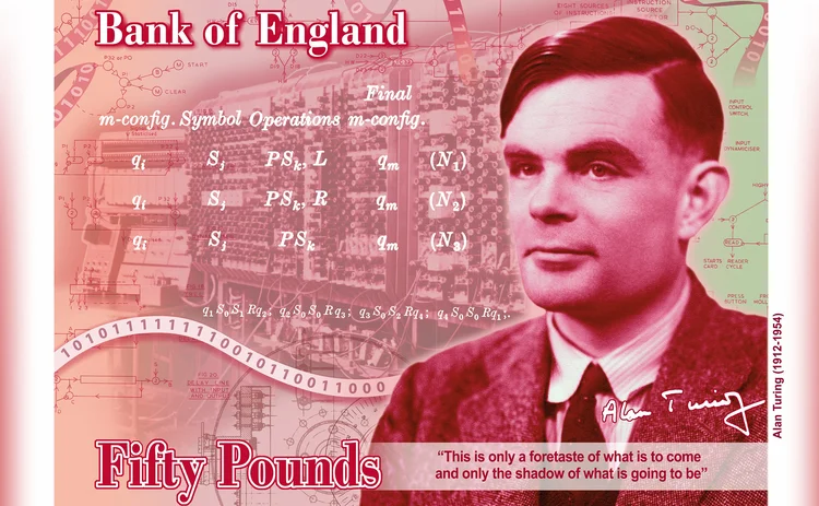 Alan Turing banknote concept