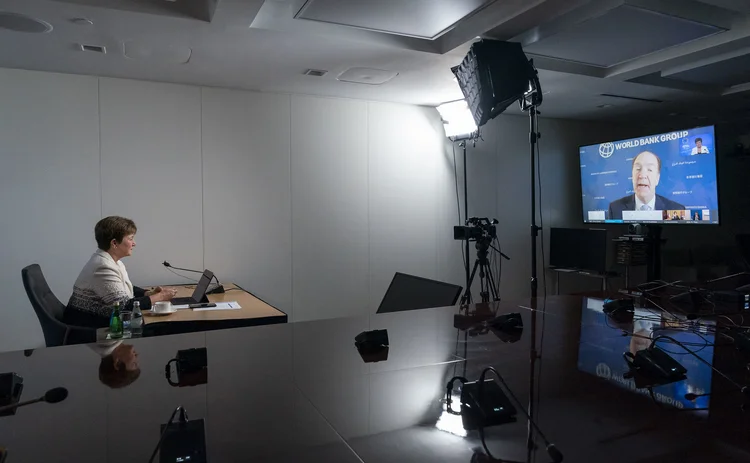 Kristalina Georgieva talks to David Malpass