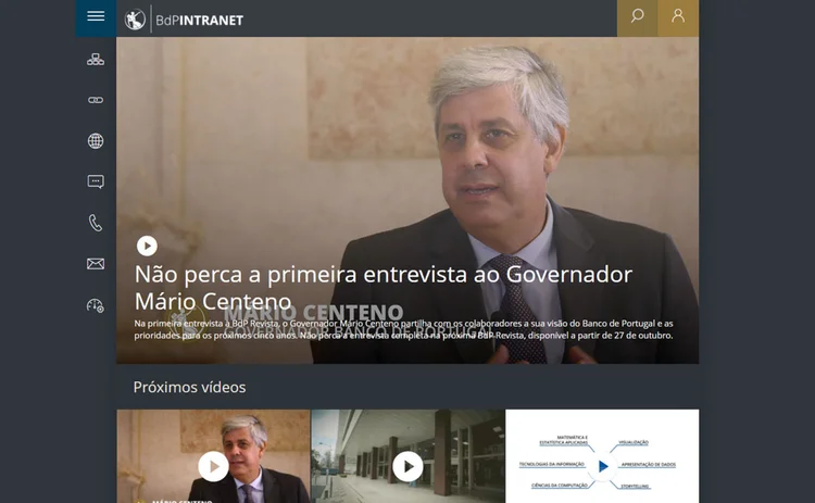 The Bank of Portugal’s intranet