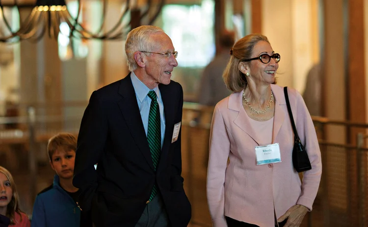 L to R: Stanley and Rhoda Fischer, Jackson Hole Economic Policy Symposium, Wyoming, 2014
