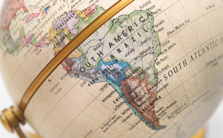 Latin America latam map 