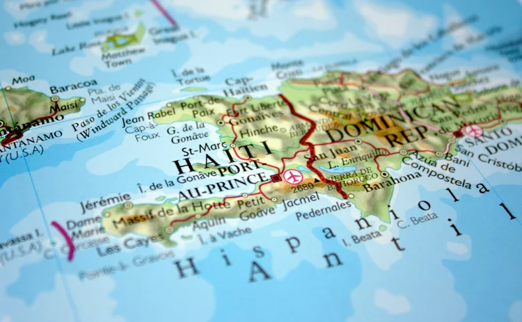 Haiti and Dominican Republic map 