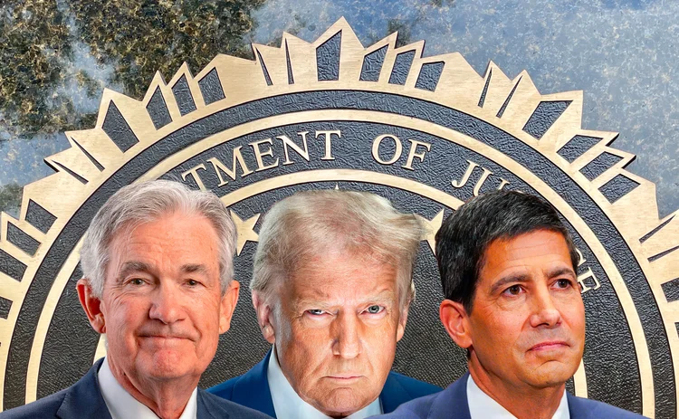 Left to right: Jerome Powell, Donald Trump and Kevin Warsh 