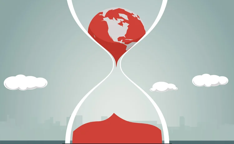 Climate change hourglass