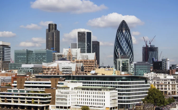 A view of the London City skyline