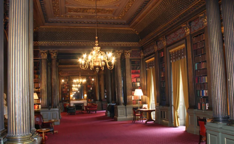The library at the Reform Club