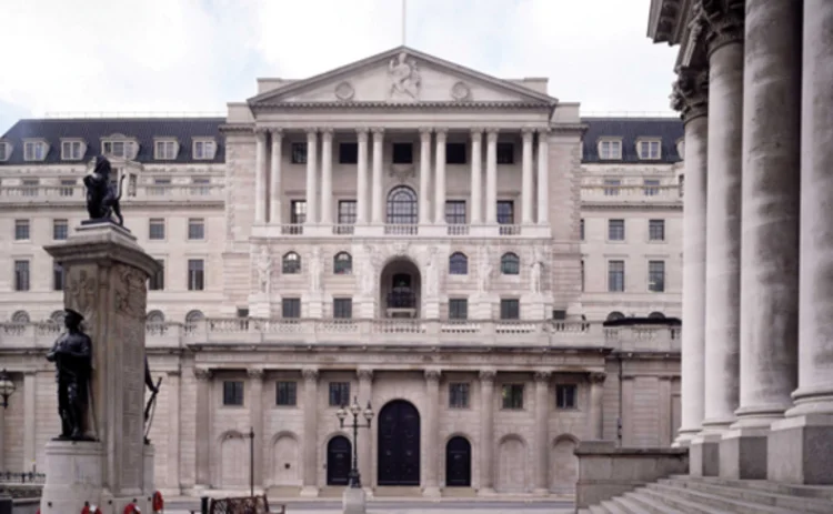 The Bank of England in the City of London