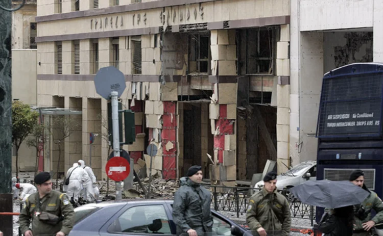 Greece car bomb on April 10 2014