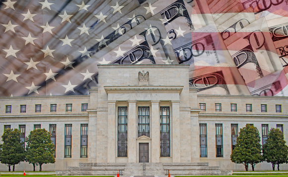 Fed flag money abstract 