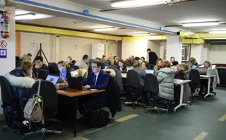 Working space in the shelter of the NBU