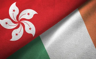 Hong Kong and Ireland flags
