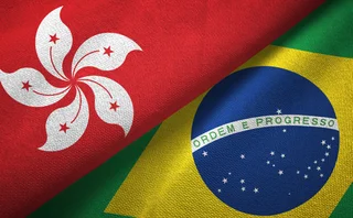 Brazil and China flags