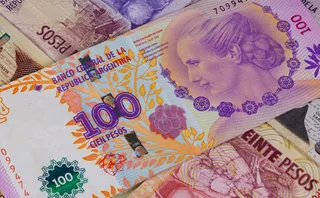 Argentina bank note featuring Eva Perón