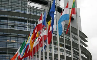 European Union flags