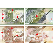 New Kenyan shilling notes