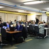 Working space in the shelter of the NBU