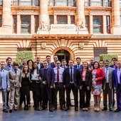 The team at the Bank of Mexixo that worked on the ADSOA architecture
