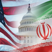 US-Iran-flags