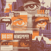 newspapers montage of headlines