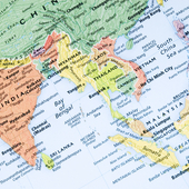 Thailand, Malaysia, Singapore map